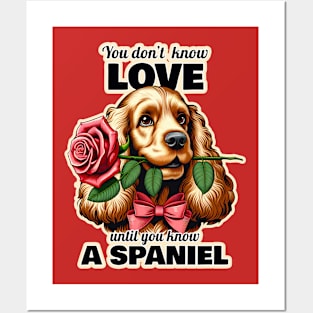 Spaniel Valentine's day Posters and Art